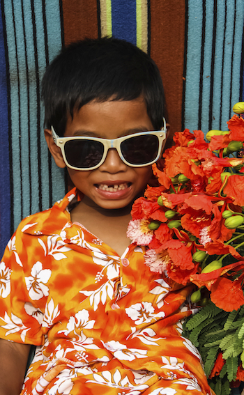 boy on holiday
